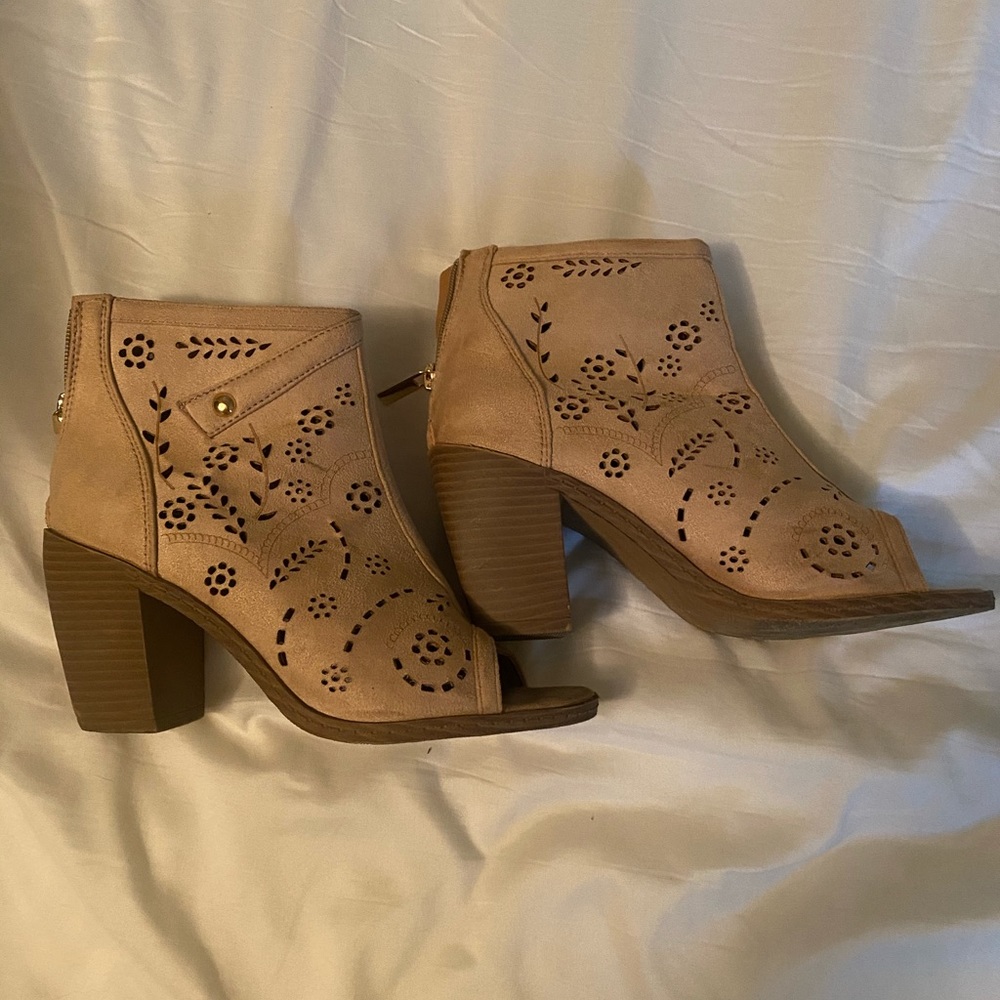 Taupe booties
